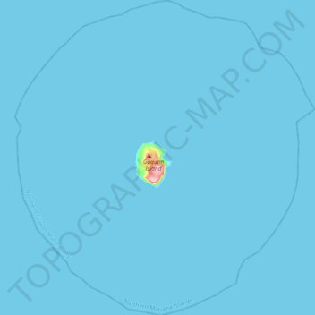 Topografische kaart Northern Islands Municipality, hoogte, reliëf