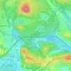 Topografische kaart Priorteich/ Sachsenstein, hoogte, reliëf