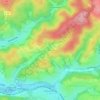 Topografische kaart Monsau, hoogte, reliëf