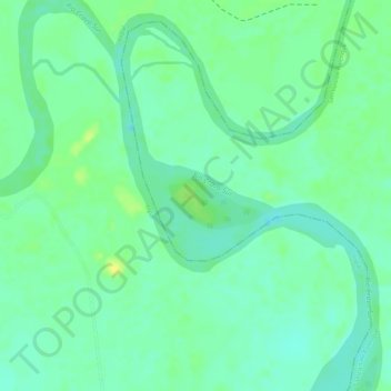 Topografische kaart Cravo Sur, hoogte, reliëf