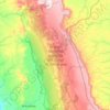 Topografische kaart Réserve Naturelle Intégrale des Tsingy de Bemaraha, hoogte, reliëf