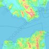 Topografische kaart Détroit de Gibraltar, hoogte, reliëf