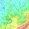 Topografische kaart Parque Mata das Borboletas, hoogte, reliëf