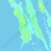 Topografische kaart Cistern Cay, hoogte, reliëf