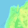 Topografische kaart Rowley Island, hoogte, reliëf