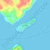 Topografische kaart Isla Tautil, hoogte, reliëf