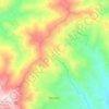 Topografische kaart Sierra Bermeja, hoogte, reliëf