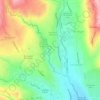 Topografische kaart Río Patamarca, hoogte, reliëf