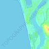 Topografische kaart Tannirbhavi Beach, hoogte, reliëf
