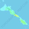 Topografische kaart Lee Stocking Island, hoogte, reliëf