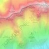 Topografische kaart Glacier de Planpincieux, hoogte, reliëf