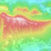 Topografische kaart Montagne de Lure, hoogte, reliëf