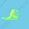 Topografische kaart Coochiemudlo Island, hoogte, reliëf