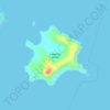 Topografische kaart Cabalitian Island, hoogte, reliëf
