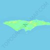 Topografische kaart Samana Cay, hoogte, reliëf