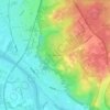 Topografische kaart Mookerheide, hoogte, reliëf