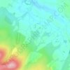 Topografische kaart Howgill Fells, hoogte, reliëf
