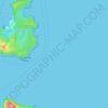 Topografische kaart Hapuku Reef, hoogte, reliëf