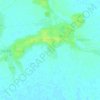 Topografische kaart Zayat Kyee, hoogte, reliëf