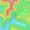 Topografische kaart Naramata Dam, hoogte, reliëf