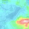 Topografische kaart Río Dulce, hoogte, reliëf