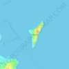 Topografische kaart Ross Island, hoogte, reliëf