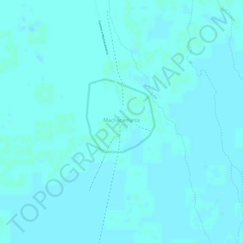 Topografische kaart Machacamarca, hoogte, reliëf