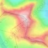 Topografische kaart Mölltaler Gletscher, hoogte, reliëf