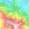 Topografische kaart Río Oro, hoogte, reliëf