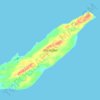 Topografische kaart Isla Isabela, hoogte, reliëf