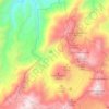 Topografische kaart Reserva Geobotánica Pululahua, hoogte, reliëf