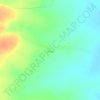 Topografische kaart nagulapally, hoogte, reliëf