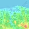 Topografische kaart Cap-Pele, hoogte, reliëf