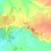 Topografische kaart Tyukhtet, hoogte, reliëf