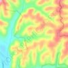Topografische kaart White Pine Hollow, hoogte, reliëf