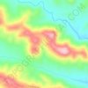 Topografische kaart Sierra deL vALLE DEL gATO, hoogte, reliëf