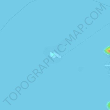 Topografische kaart Dicalatan Island (Pass Island), hoogte, reliëf