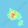 Topografische kaart Skraeling Island, hoogte, reliëf