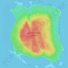 Topografische kaart North Sentinel Island, hoogte, reliëf
