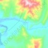 Topografische kaart Аличур, hoogte, reliëf