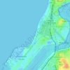 Topografische kaart Port Beach, hoogte, reliëf