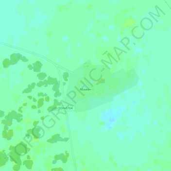 Topografische kaart Мамон, hoogte, reliëf