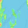 Topografische kaart Isla Salamandra, hoogte, reliëf