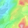 Topografische kaart Pewet Tarn, hoogte, reliëf