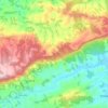 Topografische kaart Serra das Águas, hoogte, reliëf