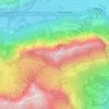 Topografische kaart Kanisfluh, hoogte, reliëf