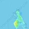 Topografische kaart Isla de Torretes, hoogte, reliëf