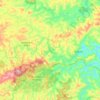 Topografische kaart Rio do Carmo, hoogte, reliëf