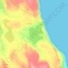 Topografische kaart Loch Mealt, hoogte, reliëf