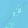 Topografische kaart Silagon Island, hoogte, reliëf